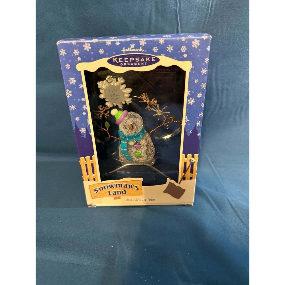 2003‎ Hallmark Keepsake Ornament Snowman's Land Snow What Fun